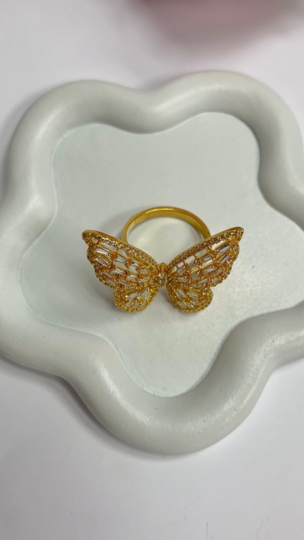 PRSTAN METULJ- GOLD - slika 4
