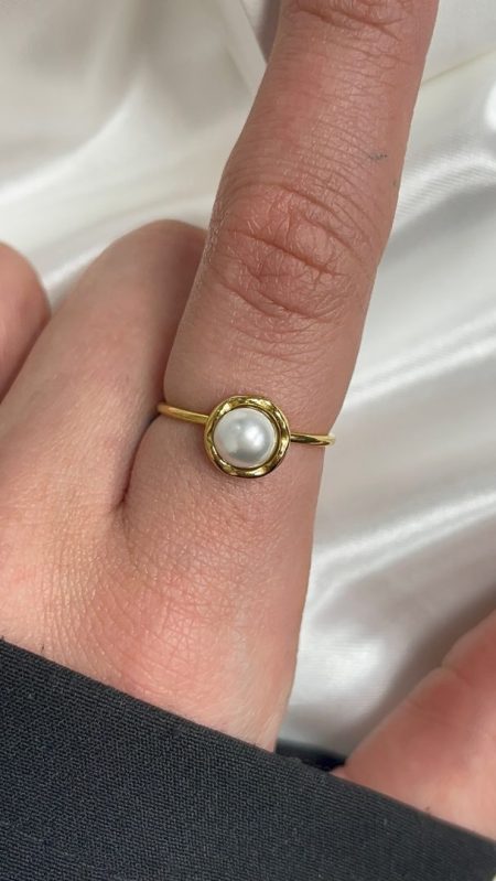 PRSTAN CIRCLE- PERLA /GOLD
