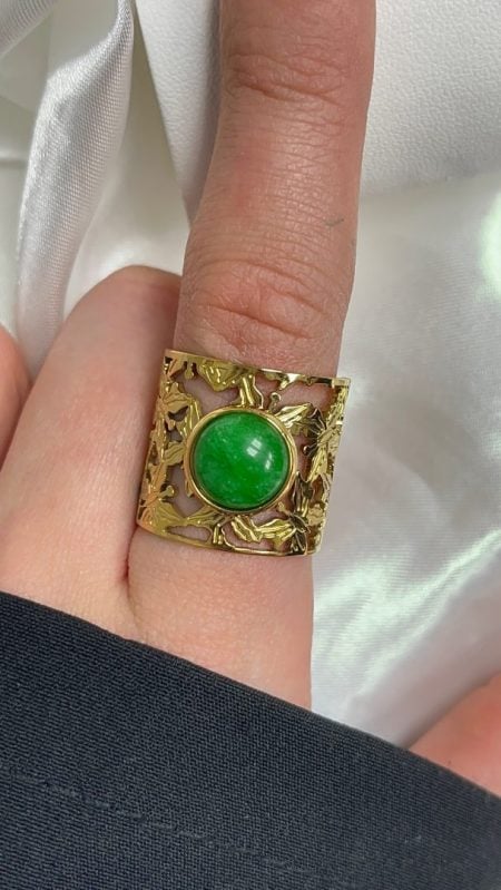 PRSTAN LIVIE - ZELENA / GOLD