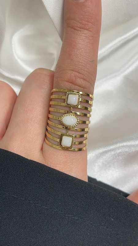 PRSTAN LIVIA - BELA/  GOLD