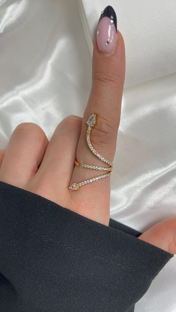 PRSTAN SNAKE - GOLD - slika 2