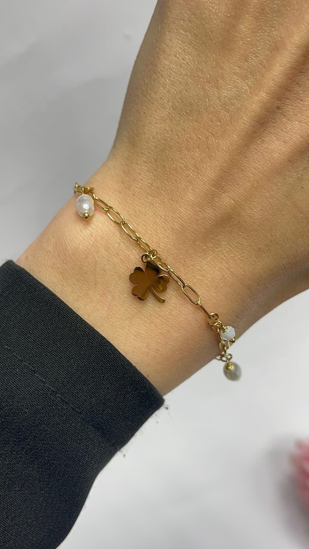ZAPESTNICA LUCK - GOLD/PEARL