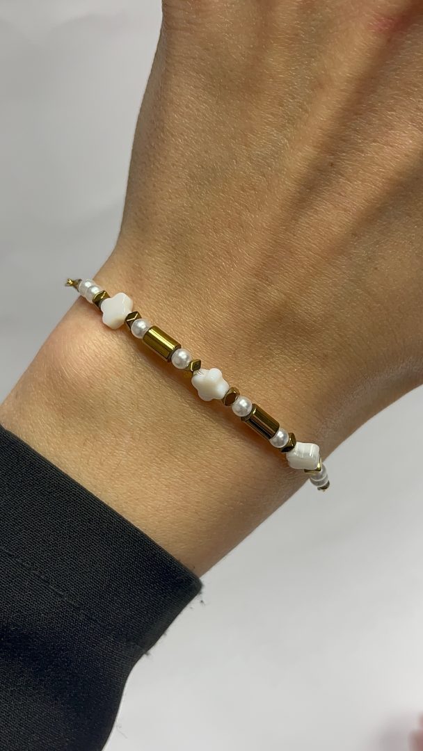 ZAPESTNICA LIV- GOLD/WHITE