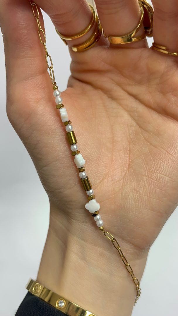 ZAPESTNICA LIV- GOLD/WHITE - slika 2