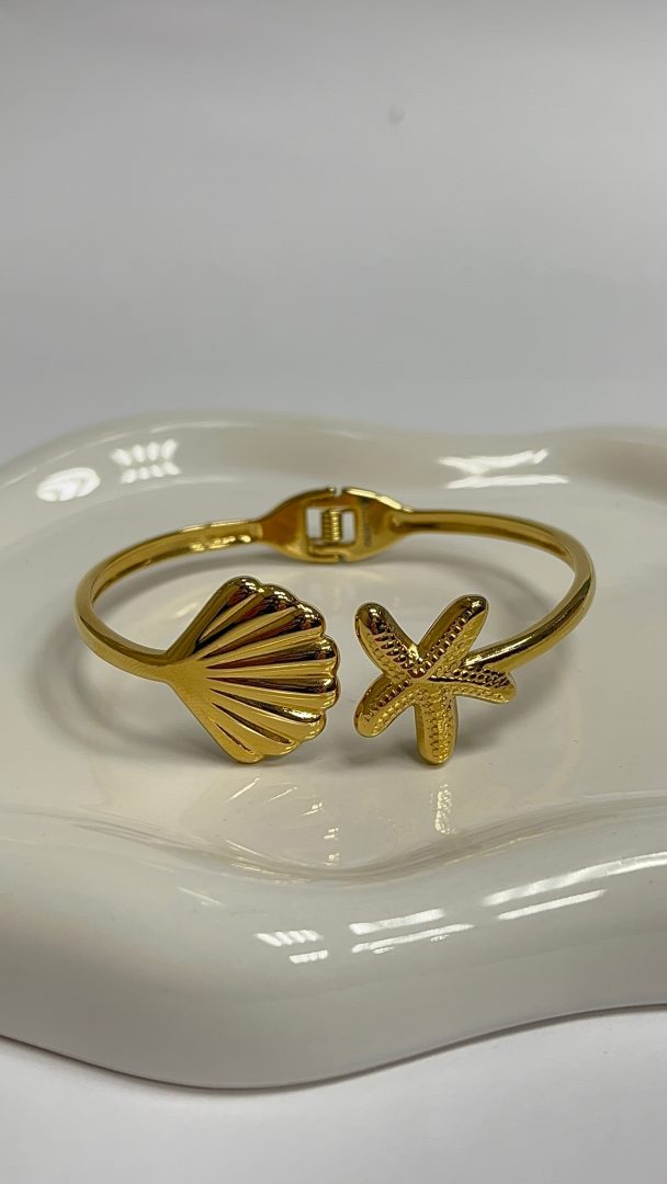 ZAPESTNICA SHELL - GOLD - slika 2