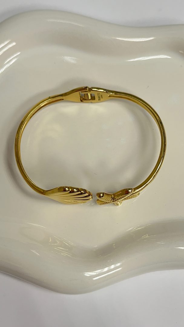 ZAPESTNICA SHELL - GOLD - slika 3