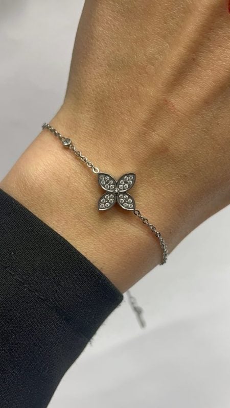 ZAPESTNICA CLOVER S CIRKONOM- SILVER