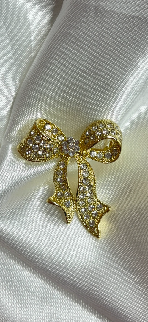 BROŠKA BOW- GOLD - slika 2