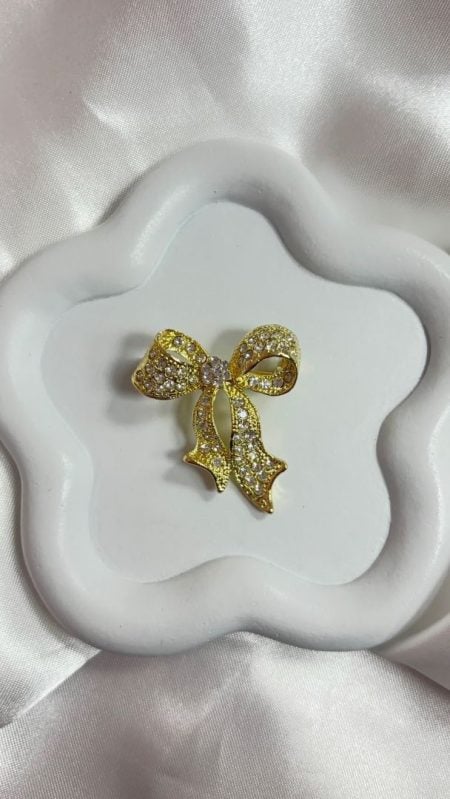 BROŠKA BOW- GOLD