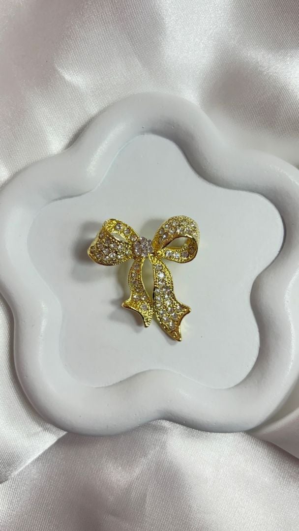 BROŠKA BOW- GOLD