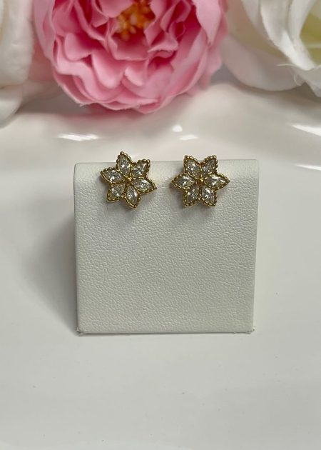 VTIČNI UHANI STARFLOWER- GOLD