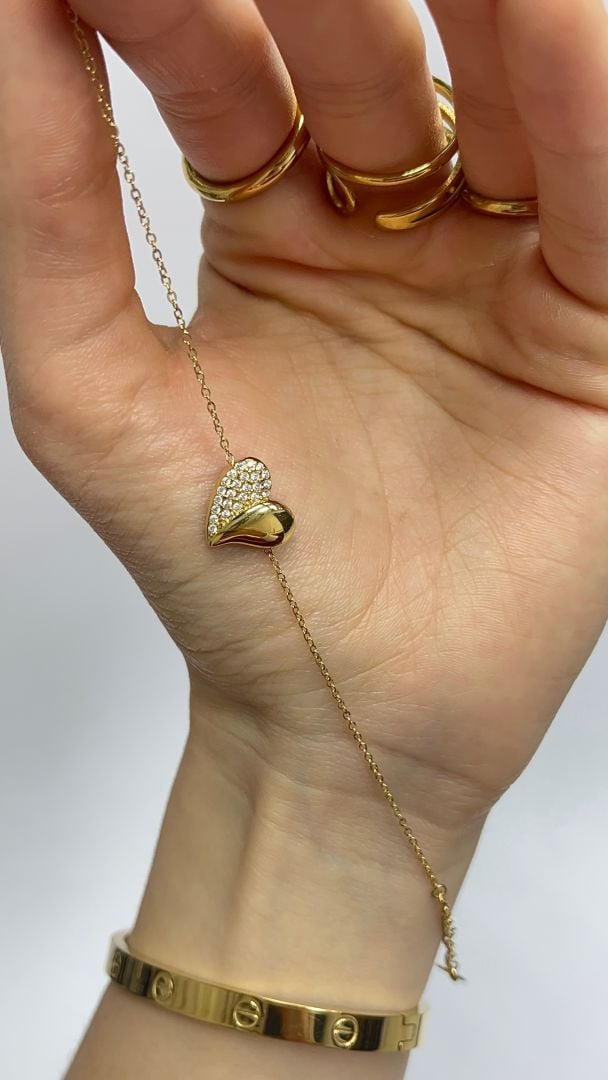 ZAPESTNICA HEART - GOLD - slika 2