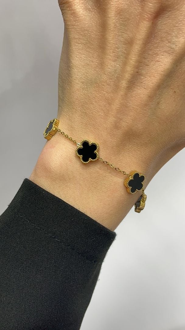 ZAPESTNICA CLOVER- GOLD/BLACK