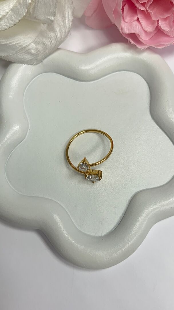 PRSTAN HEARTS- GOLD/SILVER - slika 4
