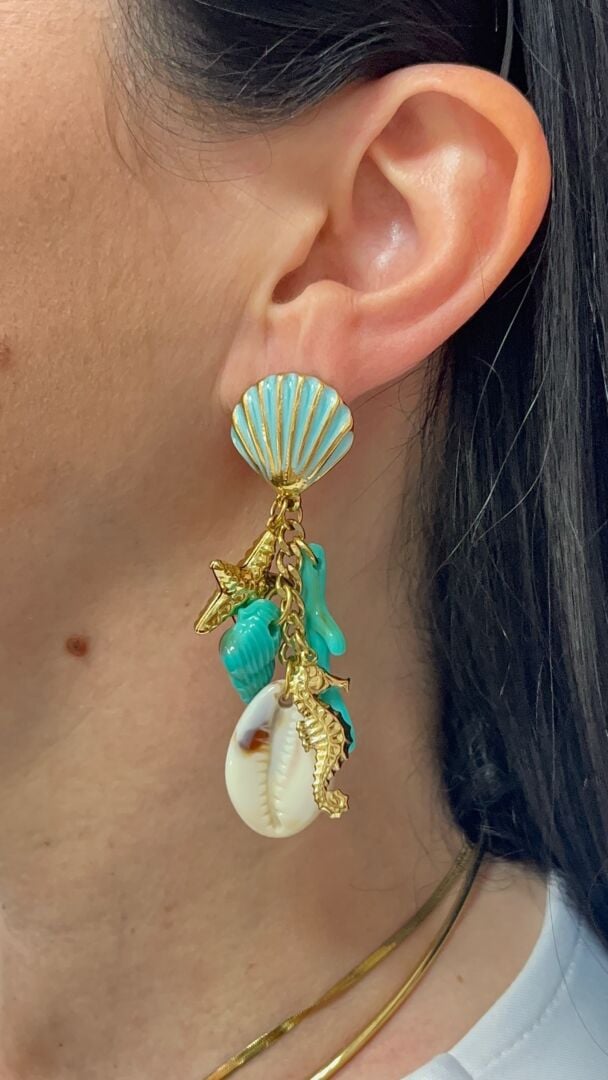 UHANI CORAL- GOLD/BLUE