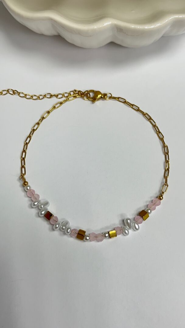 ZAPESTNICA ZA NOGO PINKY- GOLD - slika 3