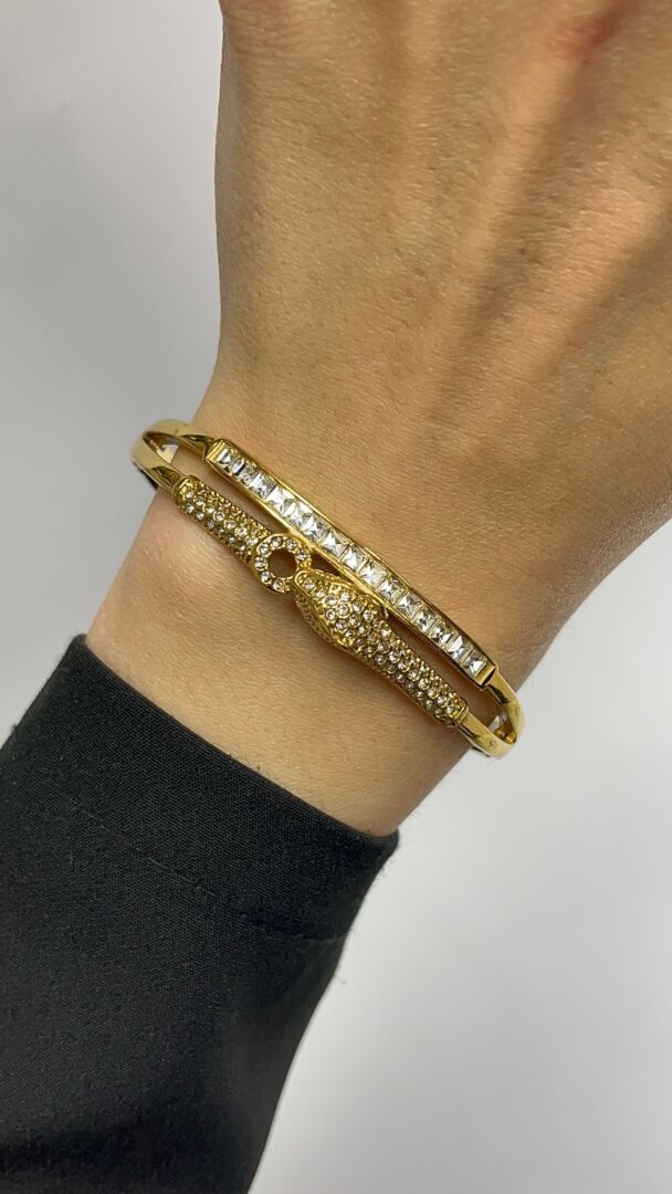 ZAPESTNICA SNAKE S CIRKONI- GOLD