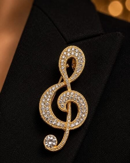 BROŠKA VIOLIN - GOLD