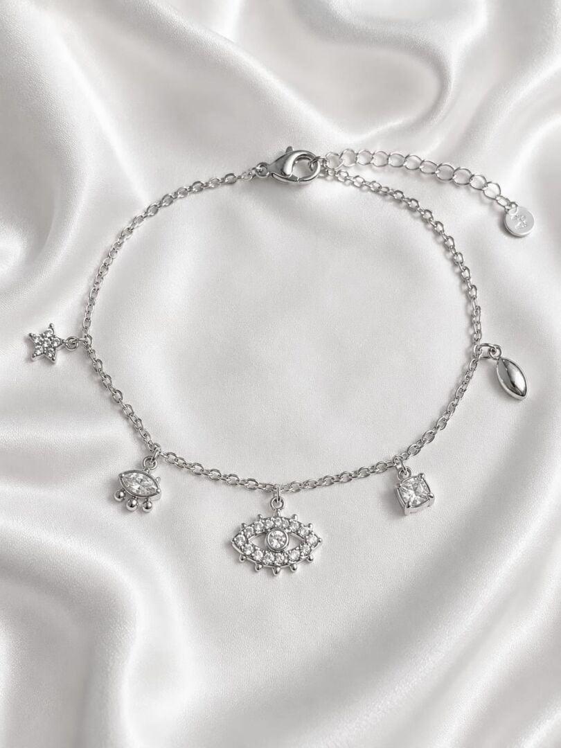 ZAPESTNICA EYE - SILVER - slika 2