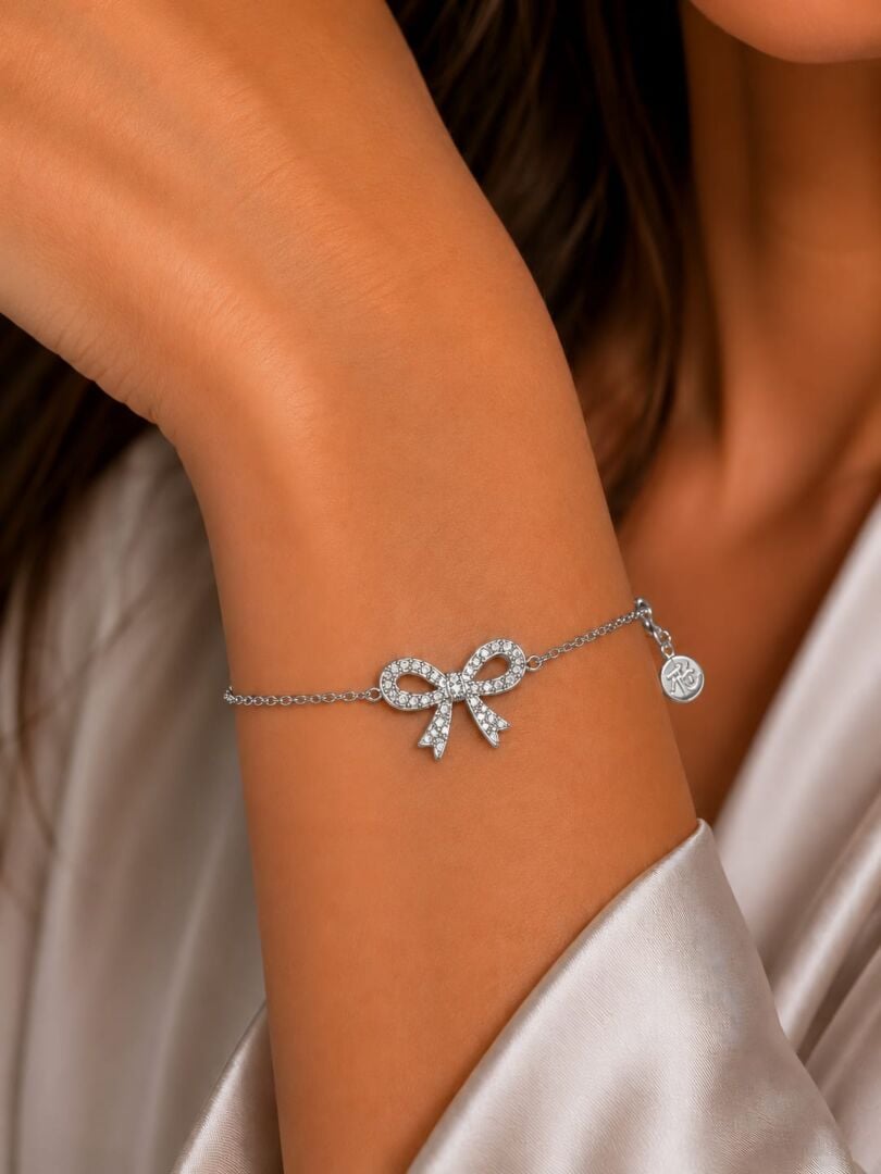ZAPESTNICA BOW- SILVER