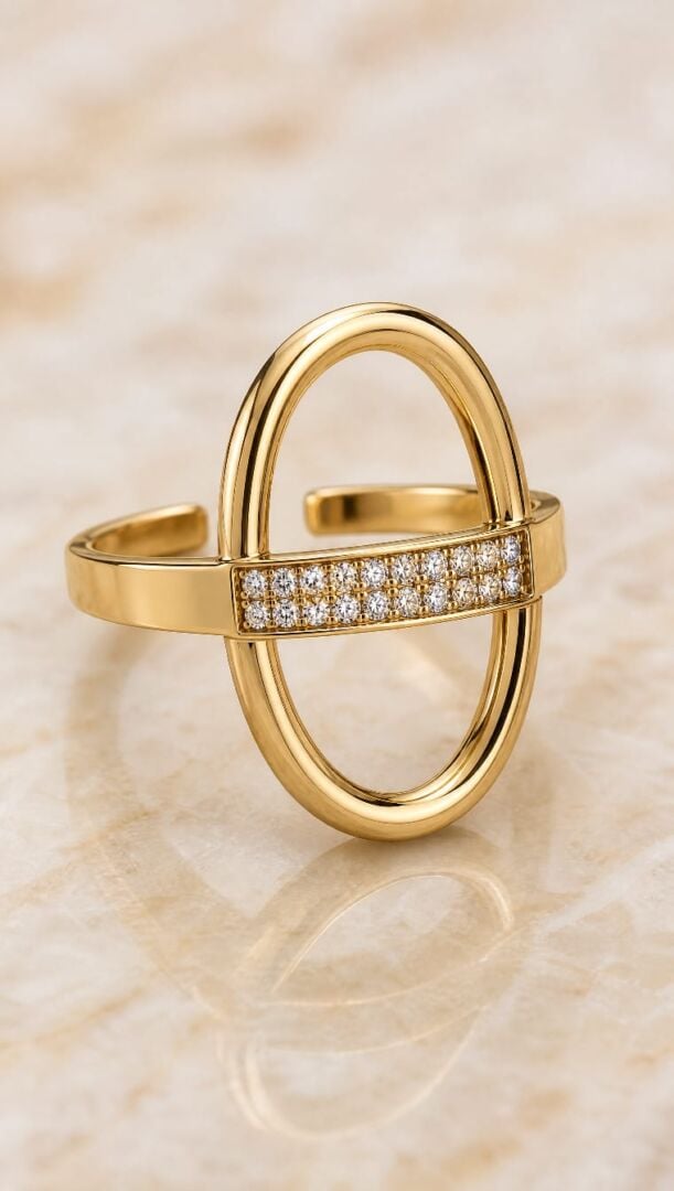 PRSTAN OVAL - GOLD