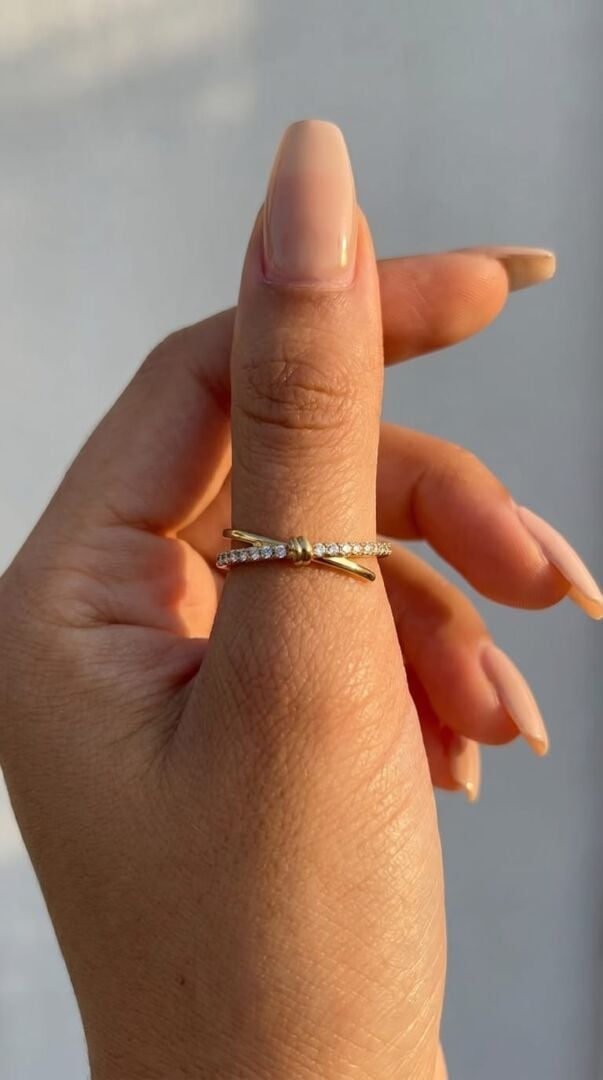 PRSTAN KNOT - GOLD - slika 2