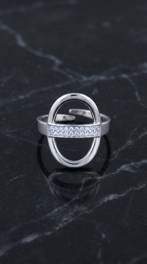 PRSTAN OVAL - SILVER - slika 2