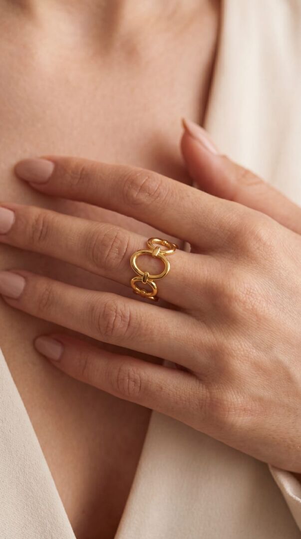 PRSTAN BLOOM - GOLD - slika 2