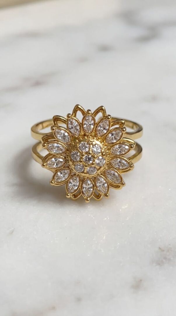 PRSTAN FLOWER - GOLD