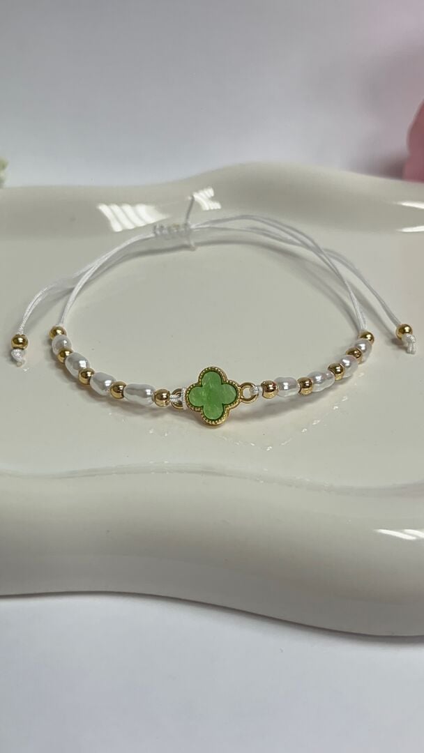 ZAPESTNICA CLOVER- GOLD/GREEN - slika 2
