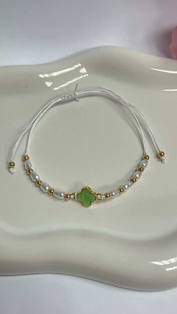 ZAPESTNICA CLOVER- GOLD/GREEN - slika 3