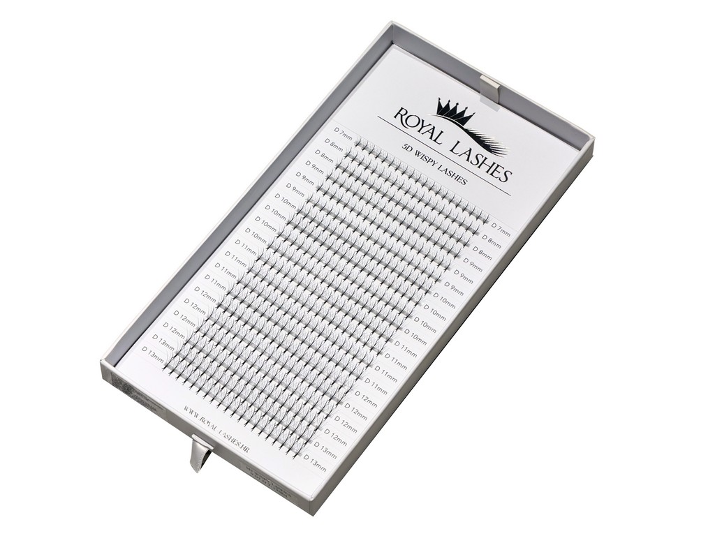 Premade 5D Wispy Lashes – Mix 7–13 mm Big Box (400 čopkov) - slika 4