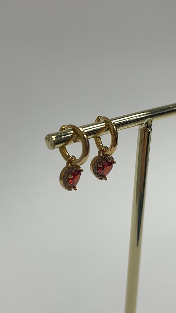 UHANI SRČEK - RED/GOLD - slika 3