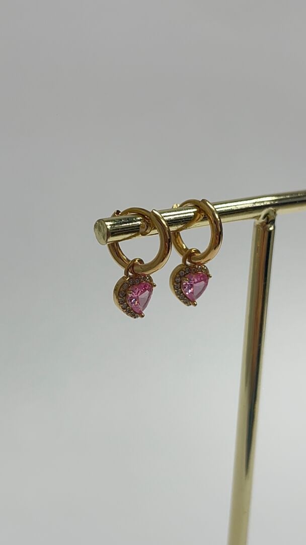 UHANI SRČEK - PINK/GOLD - slika 3